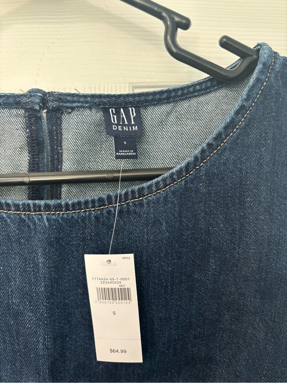 NWT Gap Denim Shift Dress - Picture 9 of 10